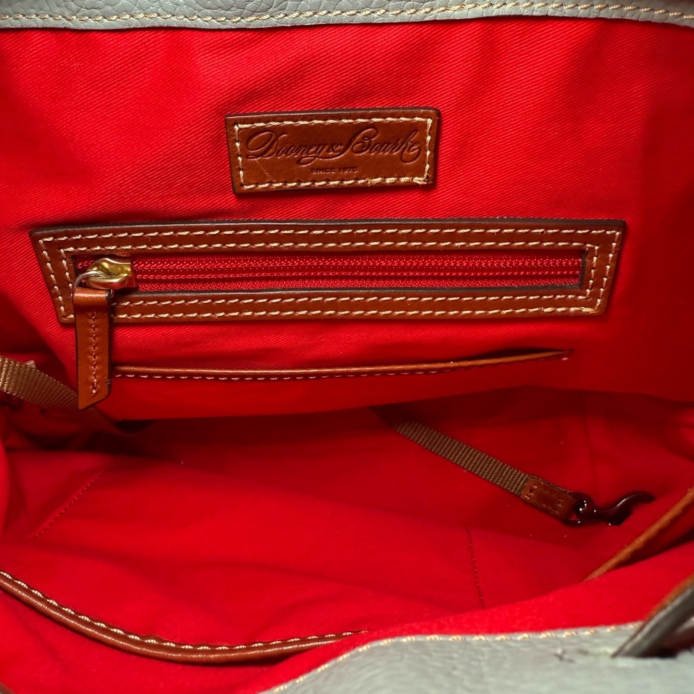 Dooney & Bourke Blue and Brown Shoulder Bag with matching wristlet - Picture 9 of 15